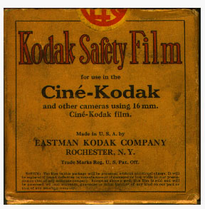 16mm Kodak Safety Cine Kodak film