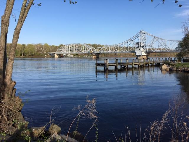 East Haddam Swing bridge as seen from Goodspeed airport